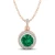 Import REYES Classic Shiny Round Cut 2.73 Carat Emerald Gemstone Pendants In 925 Sterling Silver Moissanite Charm Pendants For Women from China