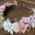 Import Ribbon Ended Bridesmaid Flower Crown Artificial Flower Head Wreath For wedding decoration from China