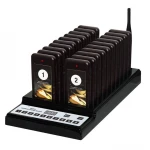 RINGBELL CP-88 Factory Restaurant 20 Pagers DC 12V Power Supply Coaster Pagers Wireless Coaster Guest Waiter Queuing System