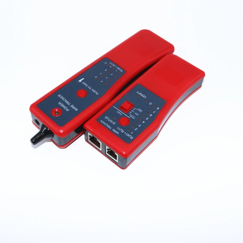 Rj11 rj45 red color custom network cable tester line cable tracker telephone
