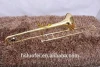 Roffee Musical Brasswind Instrument Gold Lacquer Alto Bb Trombone