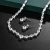 Import Round Cut Cubic Zirconia CZ Crystal Necklace and Earring Wedding Bridal Jewelry  Set from China