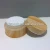 Import Round plastic type bamboo cosmetic jars for skin care cream use from China
