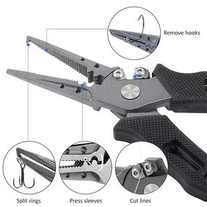 Saltwater resistant fishing gear classic and handy grip multi-purpose fishing pliers