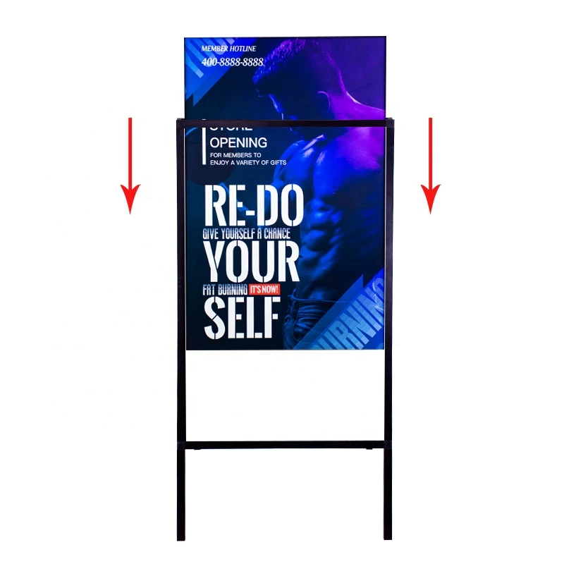 sandwich board metal frame advertising  a-stand