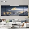 Scenery Overlapping Diamonds Crystal porcelain painting Modern simple living room sofa background wall hanging painting