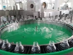 Semi automatic Unscrambler Bottle Loading Turntable rotary feeder system Bottle Sorting small glass pet round bottle machinery