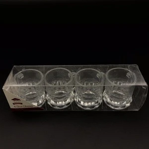 Set Of 4 Handle Tankard Rum Vodka Glass Tumbler Tequila Shot Glass Cup