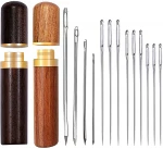 Sewing Needles Storage for Storing Fine Needles Hand Crafts Knitting  Wooden Needle Case