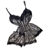 Sexy Lingerie Set Velvet Sleepwear Temptation Nightwear Lace Satin Women Shorts Pajamas Sets