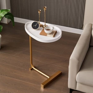 Side Table Nordic Storage Sofa Balcony Living Room Furniture Coffee Small Bed Bedside Accent Gold Metal End Modern Side Table