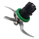 Silver Green food processor blade TM5 spare part for VORWERK  blender 440 304 silicone rubber ring Total height 79mm