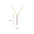 Import Simple Design Titanium Steel Chain White Shell Long Bar Necklace Gold Plated Stainless Steel Bar Pendant Choker Necklace from China