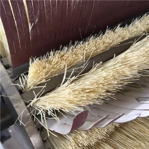 Sisal polishing roller brush with natural tampico fiber for sander system