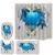 Import skin-friendly flannel anti-slip mat floor washable Heart Shaped Dolphin  shower curtain carpet Four-piece bathroom set from China