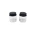 Import Small 45ml plastic clear PET cosmetic jar with black aluminium lid from China