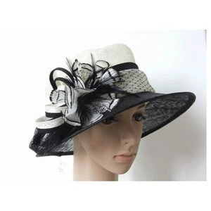 Small Brim Kentucky Derby Church Hat/Bridal Wedding Dress Hat/Tea Party Hat