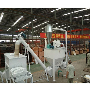 Small factory feed processing line equipment with animal feed hammer mill