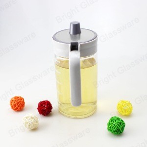 Small Order Honey / Soy Sauce / Oil / Vinegar / Maple Syrup Clear Glass Bottle Dispenser with Plastic Lid
