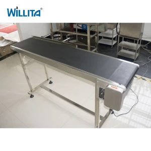 Small-Scale Production Automatic Belt Conveyor System Pet Bottle Conveyor Belt for Inkjet Printer