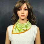 Small Square Silk crepe Scarf Head Neck Scarf Foulard Bandana Womens Hair Tie Soft Wrap Handkerchief from INDIA