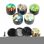 Smoking Accessories 50mm-63mm 4 Parts Zinc alloy  Herb Grinder 4 Layer Mini Weed Grinder tobacco