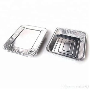 smoothwall disposable aluminum foil tray container for food packaging