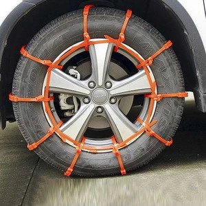 Snow Chains Of Car ,SUV Chain Tire Emergency Thickening Anti--Skid Emergency Ruber Tire Chain