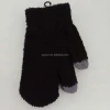 Soft warm cheap knitted  winter  microfiber mitten for adults