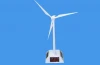 Solar Toys New arrival mini ABS plastic white color solar powered windmill