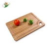 Solid kitchenware bamboo wood cutting board with groove