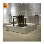 solid surface display rack modern decoration commercial display fixtures