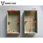 SPE043 73*43*24mm small plastic electronic enclosure abs box