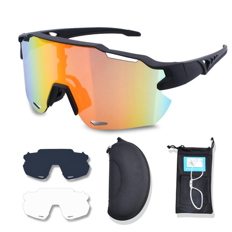 Sports OEM Outdoor Polarized Sports Sunglasses Set Eyewear Cycling Sunglasses Men