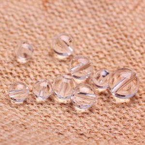 Spot 4mm 6mm 8mm 10mm 12mm 14mm transparent small clear crystal glass beads
