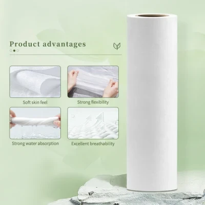 Spunlace Nonwoven Fabric Factory Supply Spunlace Viscose and Polyester Non Woven Fabric for Wet Towels Raw Materials