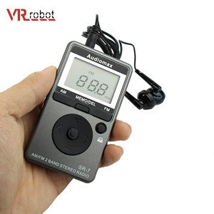 SR-7 FM AM 2 Band Rechargeable Portable Mini Size Pocket Radio