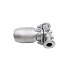 SS316L DIN Standard DN65 clamp pneumatic diaphragm valves with PTFE gasket