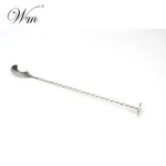 Stainless steel bar cocktail spoon