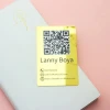 Stainless steel Custom Metal Cards 0.8 Golden Mirror Finish luxury With qr Code credit card 14k gold mirror metal business card