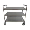 Stainless steel serving cart three-layer dining serving cart food trolley for sale