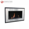 Stainless Steel Surface ,Wall Mounted ethanol Fireplace ART-01B-1100