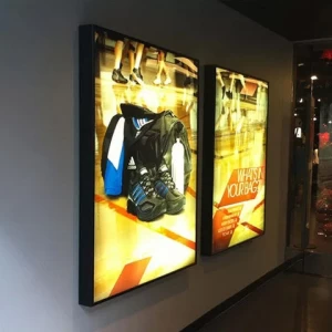 Standing Type Frame-less Fabric Poster Led Strip Light Box Advertising Led Signboard Display