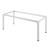 Import steel regular desk swing furniture canteen tables and chairs modern dining table set from China