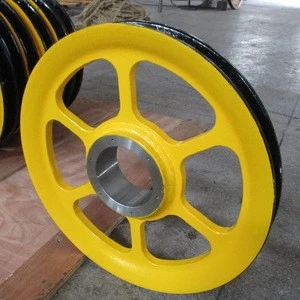steel rope pulley for oil drilling rig