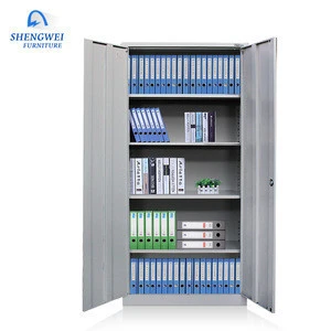 steel storage office furniture cabinet 2 door metal filing cabinets with 4 adjustable shelves