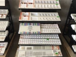 Store Display Fixture with Counter Display   Makeup  and skincare Counter Display