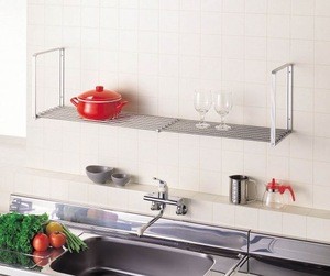 Stylish and best selling wall mounted coffee mug rack for kitchen, bathroom etc. with width adjusting function