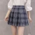 Import Summer casual skirt High Waist Stitching A-line young lady female students Plaid Pleated Cute Sweet Girls short Mini Skirt from China