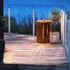 Super simulated wooden pier landscape outdoor garden lawn lamp